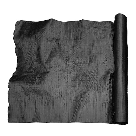 Tepee Supplies 4 x 50 ft. Non-Woven Spun Weed Barrier Fabric Black TE2751925